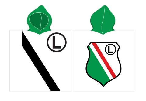 Poncho dla dzieci 60x120 Legia Warszawa 1205 Herb ręcznik z kapturem