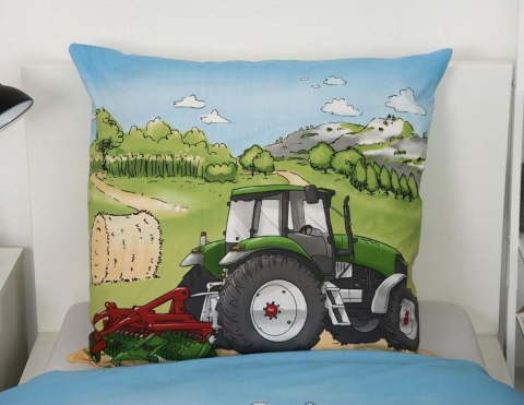 Pościel bawełniana 140x200 Traktor pole zboże siano zbiory poszewka 70x90 H23 Pościel bawełniana 140x200 Traktor pole zboże siano zbiory poszewka 70x90 H23