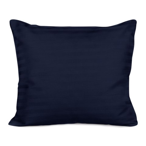 Poszewka satynowa 50x60 niebieska ciemna pasy jednobarwna Cizgili adamaszkowa Poszewka satynowa 50x60 niebieska ciemna pasy jednobarwna Cizgili adamaszkowa