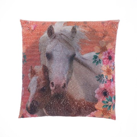 Poszewka z cekinami 40x40 3D Koń 1187 koniki kucyki Poszewka z cekinami 40x40 3D Koń 1187 koniki kucyki