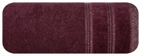 Ręcznik Glory 70x140 bordo bordowy z welurową bordiurą i błyszczącą nicią 500g70x140m2 Eurofirany Ręcznik Glory 70x140 bordo bordowy z welurową bordiurą i błyszczącą nicią 500g70x140m2 Eurofirany