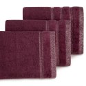Ręcznik Glory 70x140 bordo bordowy z welurową bordiurą i błyszczącą nicią 500g70x140m2 Eurofirany Ręcznik Glory 70x140 bordo bordowy z welurową bordiurą i błyszczącą nicią 500g70x140m2 Eurofirany
