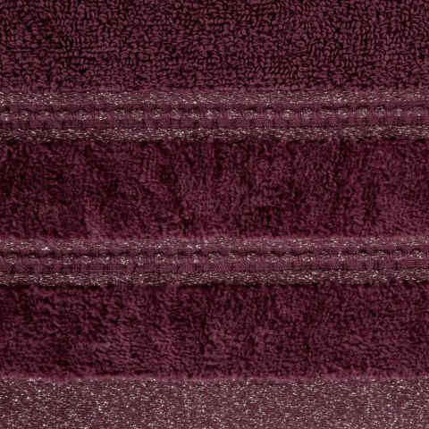 Ręcznik Glory 70x140 bordo bordowy z welurową bordiurą i błyszczącą nicią 500g70x140m2 Eurofirany Ręcznik Glory 70x140 bordo bordowy z welurową bordiurą i błyszczącą nicią 500g70x140m2 Eurofirany