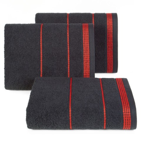 Ręcznik Mira 30x50 czarny 18 frotte 500 g/m2 Eurofirany Ręcznik Mira 30x50 czarny 18 frotte 500 g/m2 Eurofirany