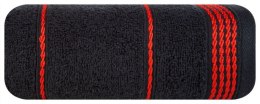 Ręcznik Mira 50x90 czarny 18 frotte 500 g/m2 Eurofirany