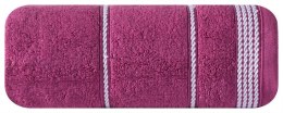 Ręcznik Mira 70x140 bordowy 15 frotte 500 g/m2 Eurofirany