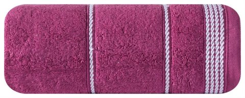 Ręcznik Mira 70x140 bordowy 15 frotte 500 g/m2 Eurofirany