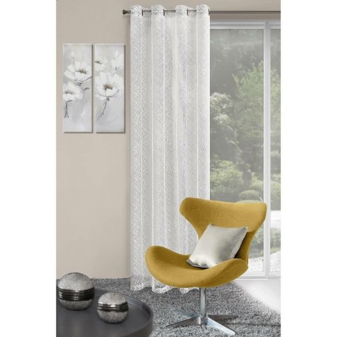 Firana gotowa na przelotkach 140x250 Amanda kremowa Eurofirany Firana gotowa na przelotkach 140x250 Amanda kremowa Eurofirany