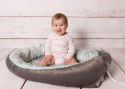 Gniazdko niemowlęce Soft kokon 55x80 otulacz ciemny pudrowy różowy miętowy dwustronny TMPGS-01 Gniazdko niemowlęce Soft kokon 55x80 otulacz ciemny pudrowy różowy miętowy dwustronny TMPGS-01