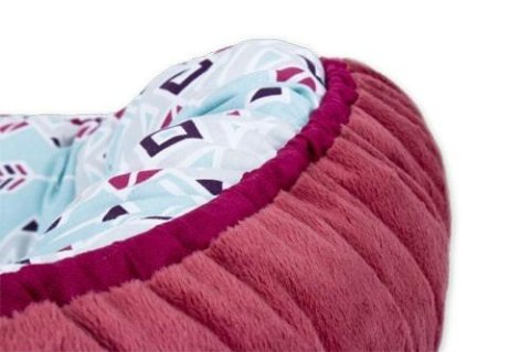 Gniazdko niemowlęce Soft kokon 55x80 otulacz ciemny pudrowy różowy miętowy dwustronny TMPGS-01 Gniazdko niemowlęce Soft kokon 55x80 otulacz ciemny pudrowy różowy miętowy dwustronny TMPGS-01
