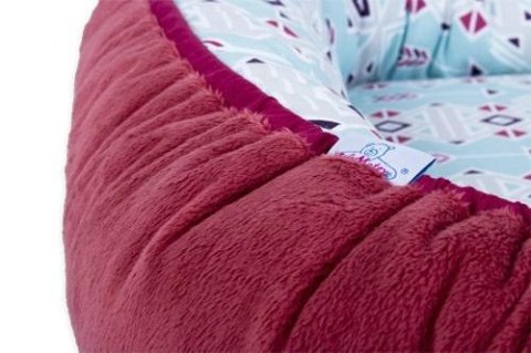 Gniazdko niemowlęce Soft kokon 55x80 otulacz ciemny pudrowy różowy miętowy dwustronny TMPGS-01 Gniazdko niemowlęce Soft kokon 55x80 otulacz ciemny pudrowy różowy miętowy dwustronny TMPGS-01