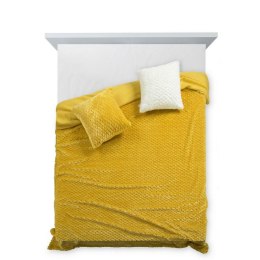 Koc narzuta dekoracyjna 200x220 Amber musztardowy