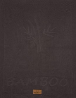 Kocyk bambusowy 80x100 Thai grafitowy dziany dzianinowy TB0364-04