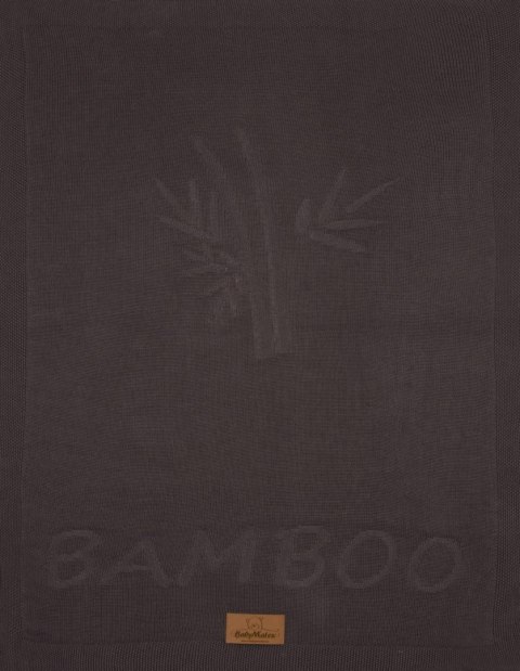 Kocyk bambusowy 80x100 Thai grafitowy dziany dzianinowy TB0364-04 Kocyk bambusowy 80x100 Thai grafitowy dziany dzianinowy TB0364-04