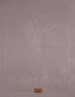 Kocyk bambusowy 80x100 Thai szary dziany dzianinowy TB0364-03