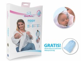 Komplet do karmienia Fiddy Set fartuch poduszka szary gwiazdki TDFSF-42