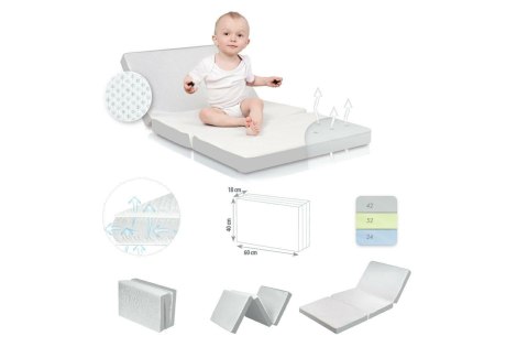 Materac turystyczny 120x60x6 Venti 24 błękitny składany przepuszczający powietrze Materac turystyczny 120x60x6 Venti 24 błękitny składany przepuszczający powietrze