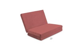 Materacyk turystyczny 120x60x6 Plush 20 ciemny pudrowy różowy składany