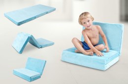 Materacyk turystyczny 120x60x6 Plush 20 ciemny pudrowy różowy składany