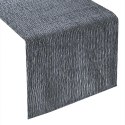 Obrus bieżnik Evelyn 40x140 stalowy welurowy z marszczeniem Eurofirany Obrus bieżnik Evelyn 40x140 stalowy welurowy z marszczeniem Eurofirany