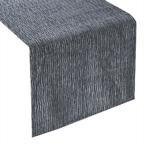 Obrus bieżnik Evelyn 40x140 stalowy welurowy z marszczeniem Eurofirany Obrus bieżnik Evelyn 40x140 stalowy welurowy z marszczeniem Eurofirany