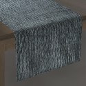 Obrus bieżnik Evelyn 40x140 stalowy welurowy z marszczeniem Eurofirany Obrus bieżnik Evelyn 40x140 stalowy welurowy z marszczeniem Eurofirany