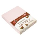 Prześcieradło jersey z gumką 60x120 różowe pudrowe 064 grube 150g/m2 KARO Prześcieradło jersey z gumką 60x120 różowe pudrowe 064 grube 150g/m2 KARO