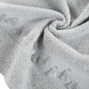 Ręcznik Anabel 70x140 srebrny 02 pompony frędzle 450g/m2 Eurofirany Ręcznik Anabel 70x140 srebrny 02 pompony frędzle 450g/m2 Eurofirany
