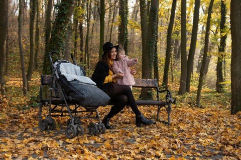 Śpiworek do wózka Cocoon srebrny TDS100C-05 Śpiworek do wózka Cocoon srebrny TDS100C-05