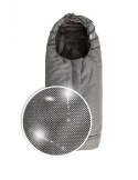 Śpiworek do wózka Triton Footmuff czarny srebrny TDST-70