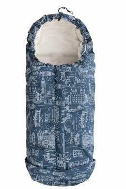 Śpiworek do wózka Triton Footmuff granatowy srebrny TDST-63