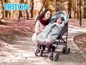 Śpiworek do wózka Triton Footmuff stalowy granatowy TDST-68 Śpiworek do wózka Triton Footmuff stalowy granatowy TDST-68