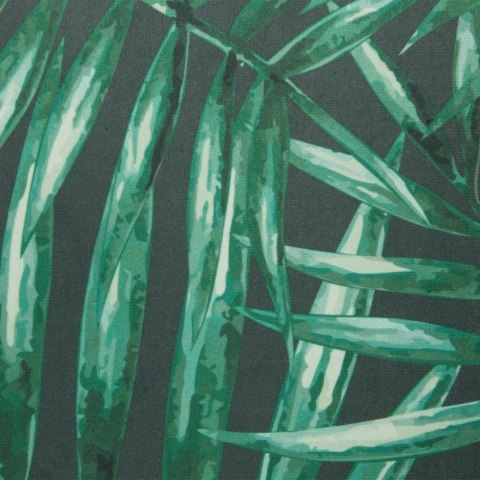 Zasłona gotowa na przelotkach 140x250 Hilary liście palmy grafitowa zielona Zasłona gotowa na przelotkach 140x250 Hilary liście palmy grafitowa zielona
