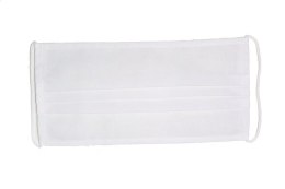 Komplet maseczek ochronnych na twarz 10 sztuk Medical biała wielokrotnego użytku 100% bawełna na gumki Produkt Polski