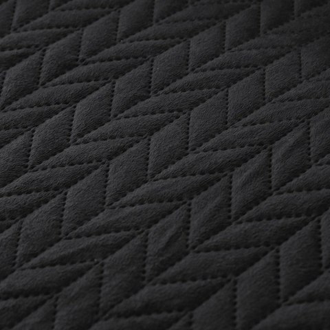 Narzuta kapa pikowana 200x220 welurowa czarna Moxie Narzuta kapa pikowana 200x220 welurowa czarna Moxie