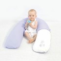 Poduszka pozycjonująca RELAX jersey rogal 190cm Liście monstery granatowa zielona R-47 0721 do karmienia ciążowa wypoczynkowa Poduszka pozycjonująca RELAX jersey rogal 190cm Liście monstery granatowa zielona R-47 0721 do karmienia ciążowa wypoczynkowa