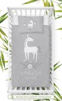 Pościel bambusowa 100x135 Jednorożec kucyk konik unicorn szara do łóżeczka 3037 B dwustronna Pościel bambusowa 100x135 Jednorożec kucyk konik unicorn szara do łóżeczka 3037 B dwustronna