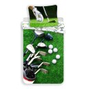 Pościel bawełniana 140x200 Golf pole golfowe zielona 4997 poszewka 70x90 dla fana miłośnika golfa Pościel bawełniana 140x200 Golf pole golfowe zielona 4997 poszewka 70x90 dla fana miłośnika golfa
