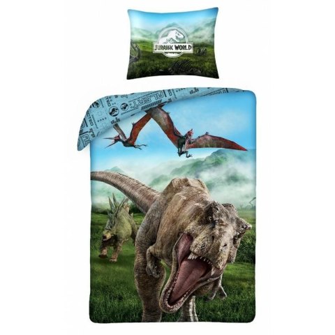 Pościel bawełniana 140x200 Jurassic World Park Jurajski dinozaury T-Rex poszewka 70x90 Kids 12 Halantex Pościel bawełniana 140x200 Jurassic World Park Jurajski dinozaury T-Rex poszewka 70x90 Kids 12 Halantex