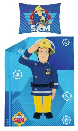 Pościel dziecięca 100x135 Strażak Sam Straż Pożarna Fireman gaśnica niebieska 7328