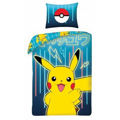Pościel młodzieżowa 140x200 Pokemon Pokemony Pikachu Pikaczu posewka 70x90 Kids 12 Halantex Pościel młodzieżowa 140x200 Pokemon Pokemony Pikachu Pikaczu posewka 70x90 Kids 12 Halantex