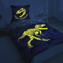 Pościel świecąca w ciemności 140x200 Dinozaury T-Rex szkielet moro szara 3042 A 2339 Pościel świecąca w ciemności 140x200 Dinozaury T-Rex szkielet moro szara 3042 A 2339