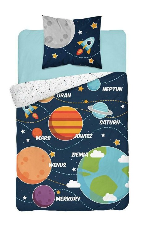 Pościel świecąca w ciemności 160x200 Kosmos planety gwiazdy bawełniana 3038 A 4273 Pościel świecąca w ciemności 160x200 Kosmos planety gwiazdy bawełniana 3038 A 4273