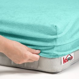 Prześcieradło frotte z gumką 70x140 miętowe 054 grube 200g/m2 KARO