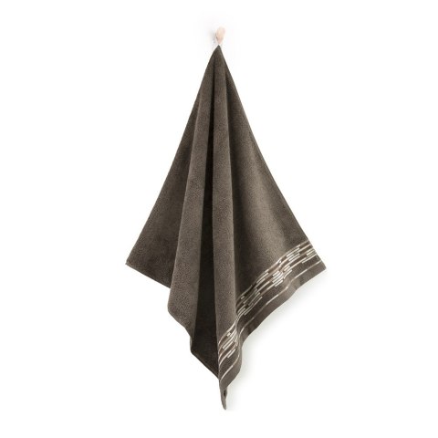Ręcznik Grafik 30x50 beżowy ciemny taupe 8501/1/587 450g/m2 Ręcznik Grafik 30x50 beżowy ciemny taupe 8501/1/587 450g/m2