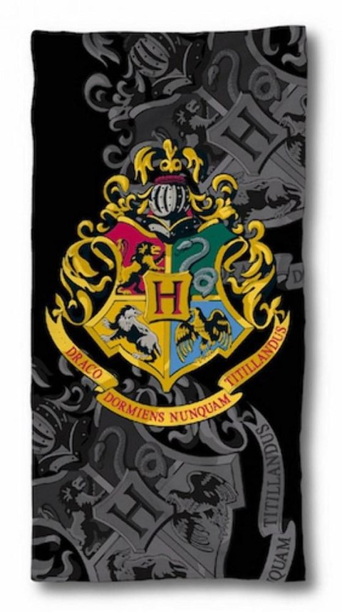 Ręcznik plażowy 70x140 Harry Potter Herb Szkoły Magii i Czarodziejstwa w Hogwarcie 7858 bawełniany Ręcznik plażowy 70x140 Harry Potter Herb Szkoły Magii i Czarodziejstwa w Hogwarcie 7858 bawełniany