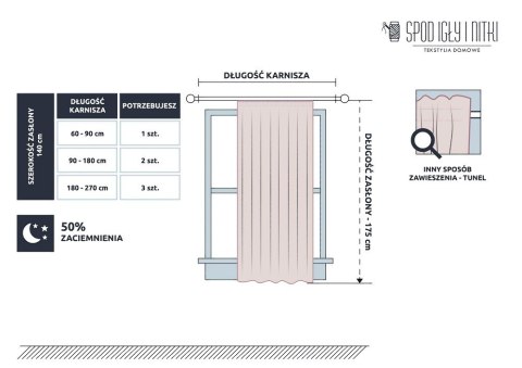 Zasłona gotowa 140x175 srebrna na taśmie Viva do salonu Zasłona gotowa 140x175 srebrna na taśmie Viva do salonu