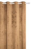 Zasłona gotowa 140x250 musztardowa welurowa na przelotkach soft Velvet do salonu