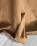 Zasłona gotowa 140x250 musztardowa welurowa na przelotkach soft Velvet do salonu