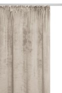 Zasłona gotowa 140x270 beżowa welurowa na taśmie soft Velvet do salonu Zasłona gotowa 140x270 beżowa welurowa na taśmie soft Velvet do salonu